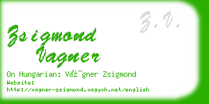 zsigmond vagner business card